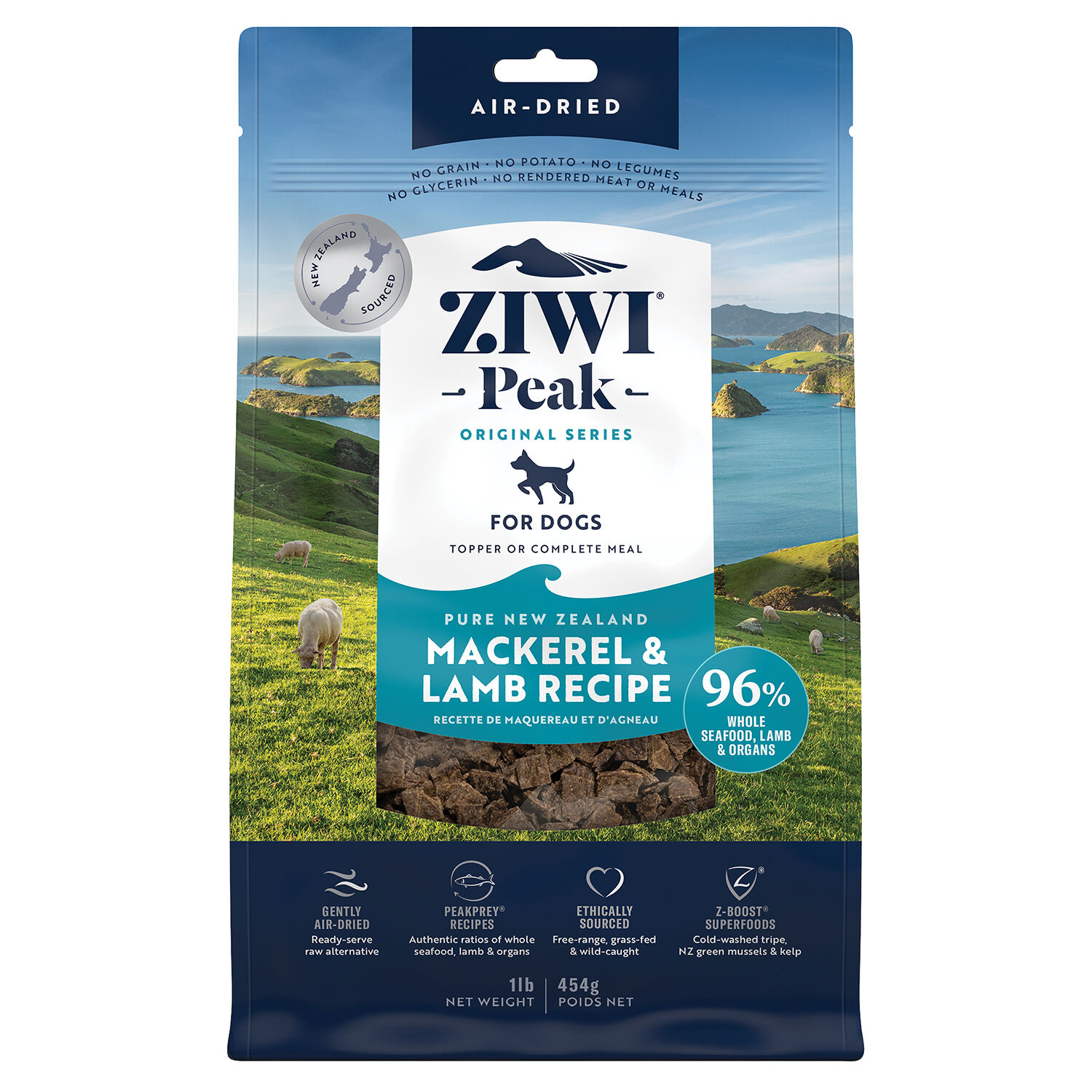 ZIWI, Air Dried Mackerel & Lamb - Ren's Pets